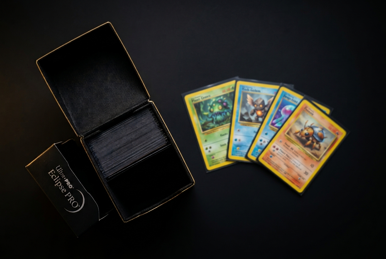 Ultra PRO deck box with sleeved cards
